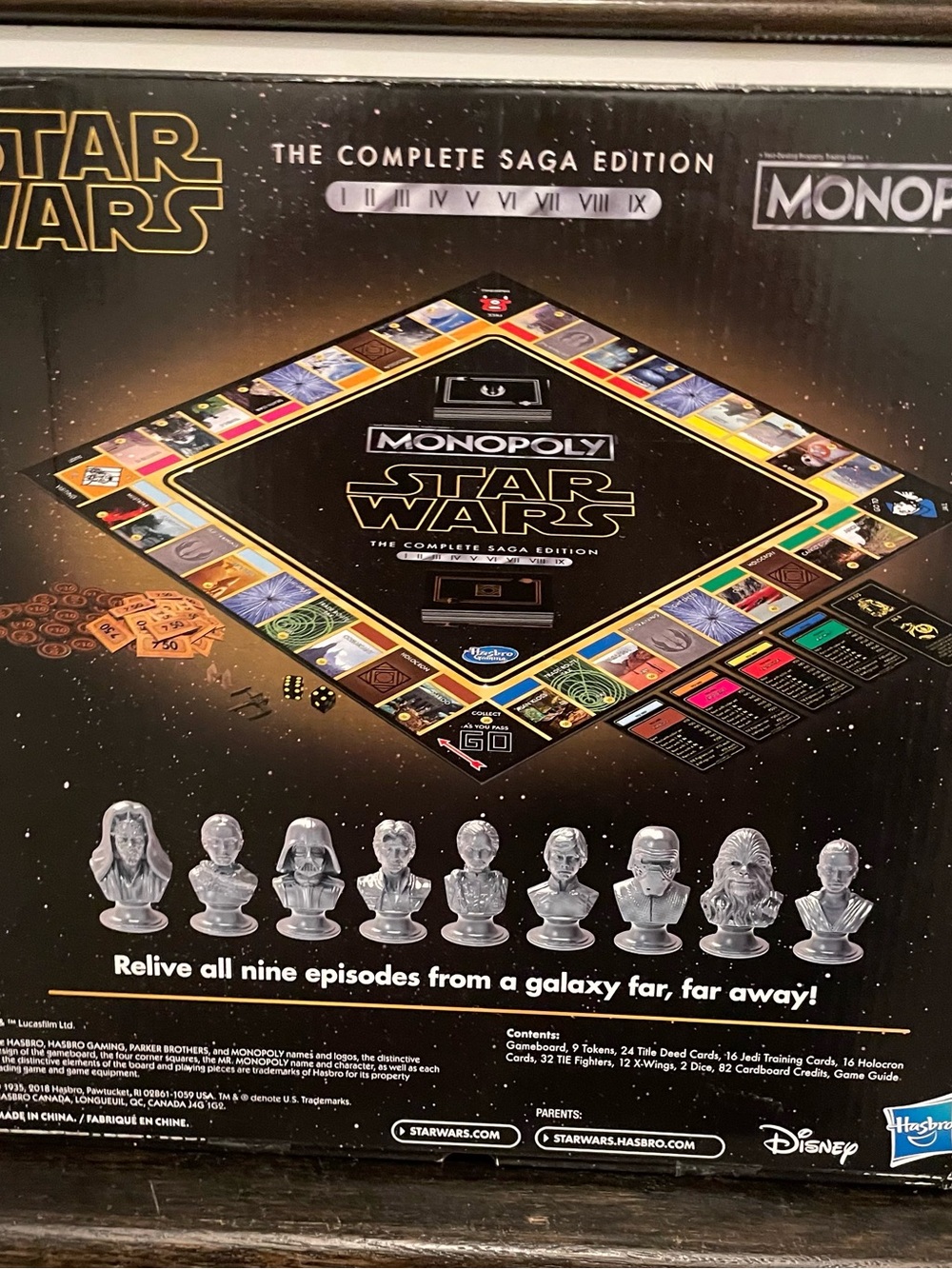 Unopened Hasbro Monopoly Star Wars Complete Saga Edition - Black & Gold - Picture 5 of 8